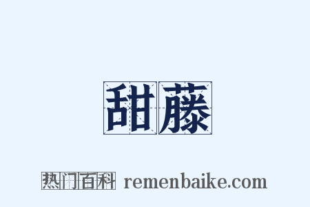 甜藤是什么意思的图片